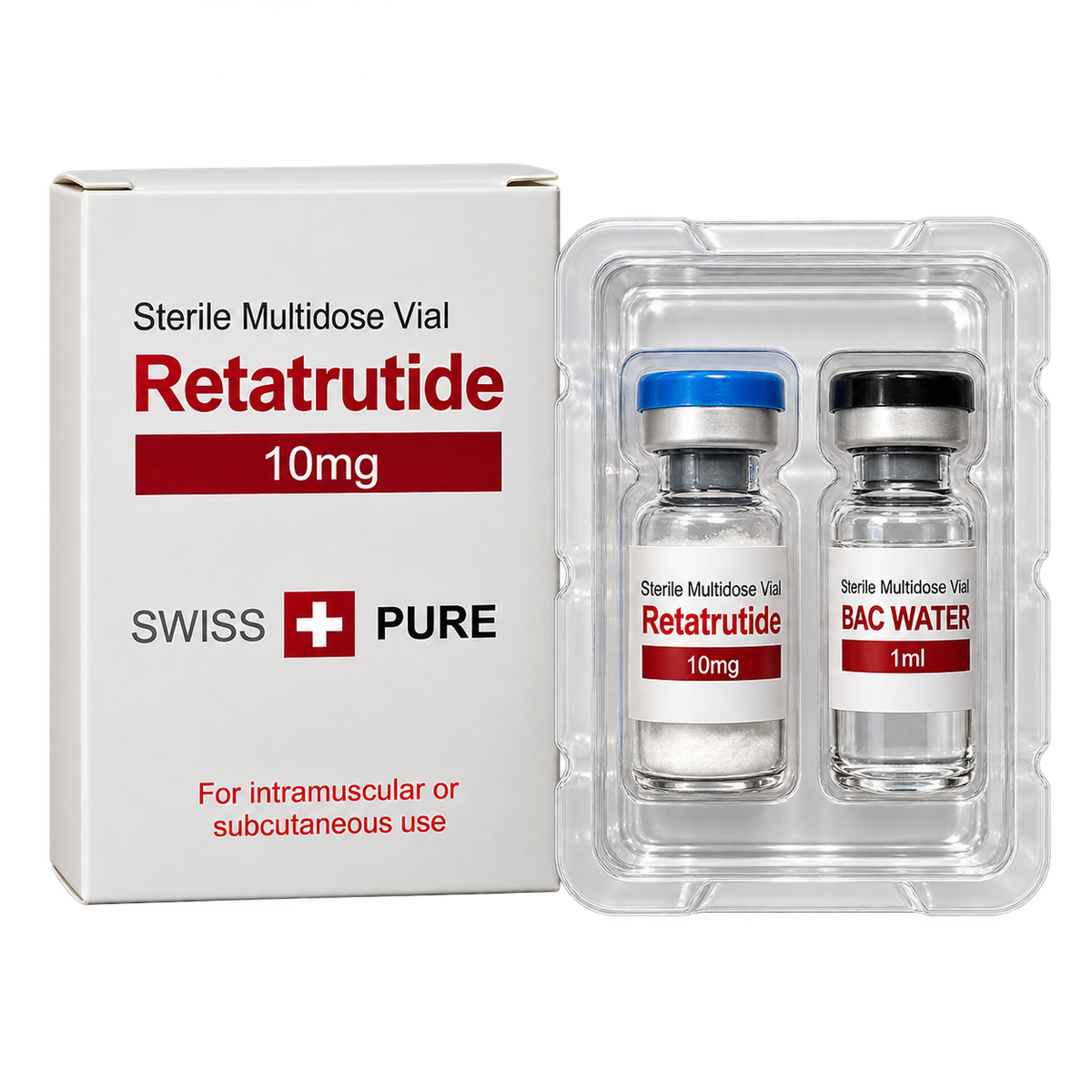 Retatrutide 10 mg + BAC Water